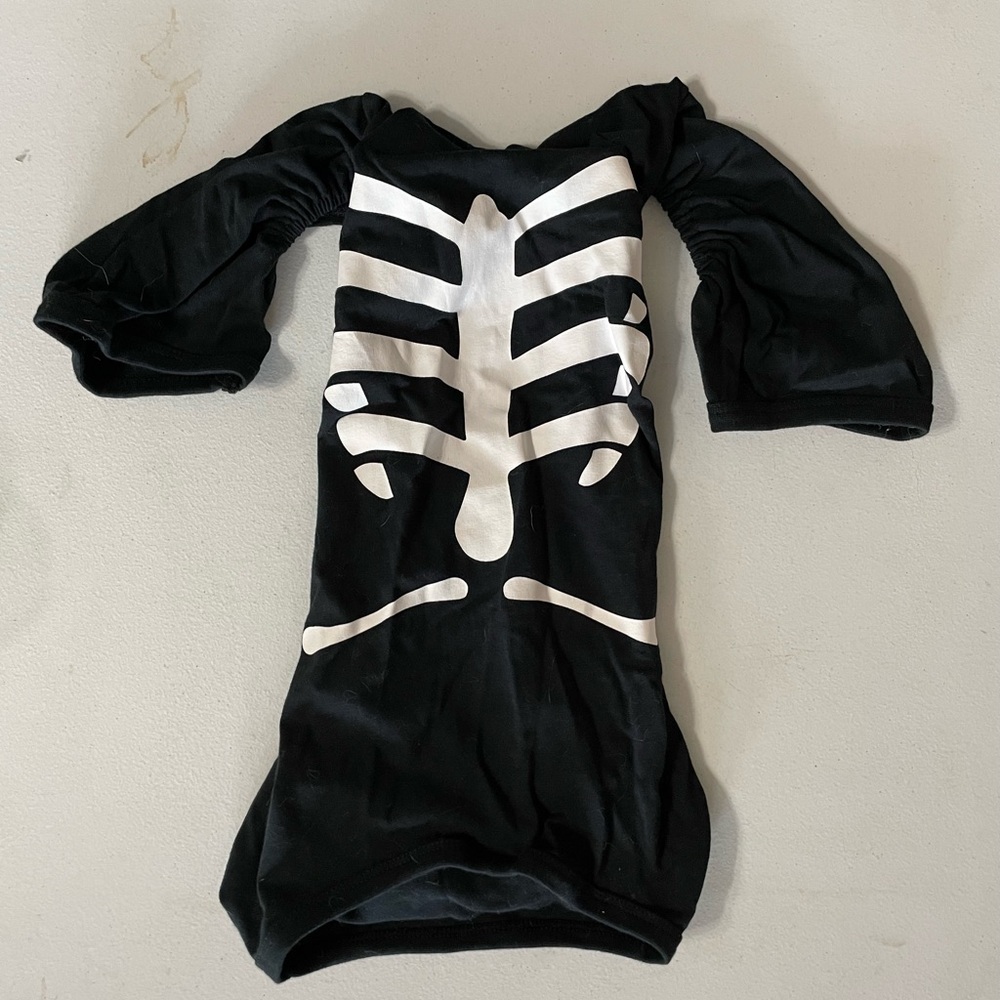 Dog Halloween Costume: Skeleton PJs, Medium